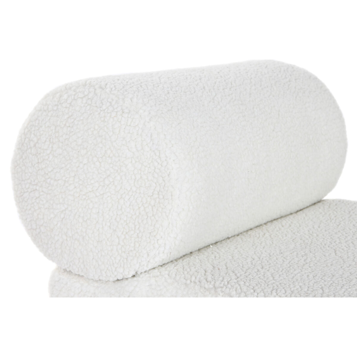 Kruk Home ESPRIT Wit Polyester Hout MDF 48 x 69 x 63 cm